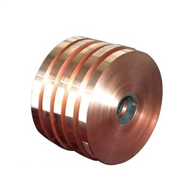পেশাদার সরবরাহকারী কপার ফয়েল 0.1 মিমি C2100 C2200 C2400 কপার স্ট্রিপ কয়েল
